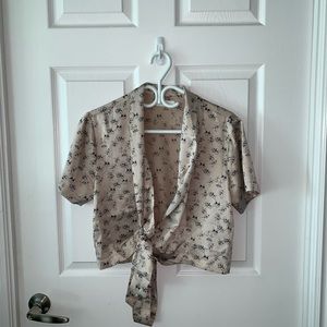 Oak+Fort Women Cross Top